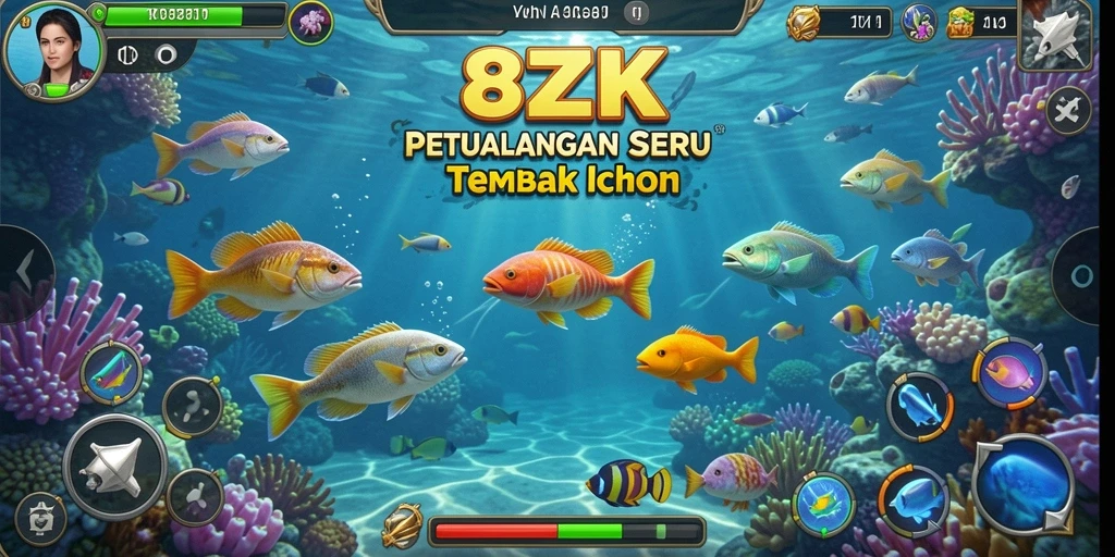 Screenshot gameplay Tembak Ikan di 8ZK yang seru.