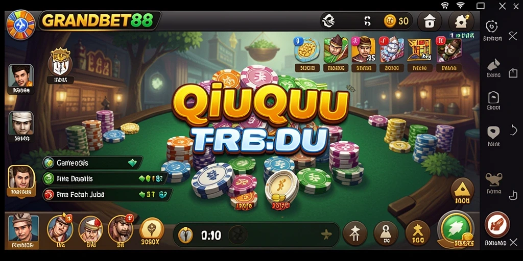 Screenshot utama gameplay QiuQiu di GRANDBET88.
