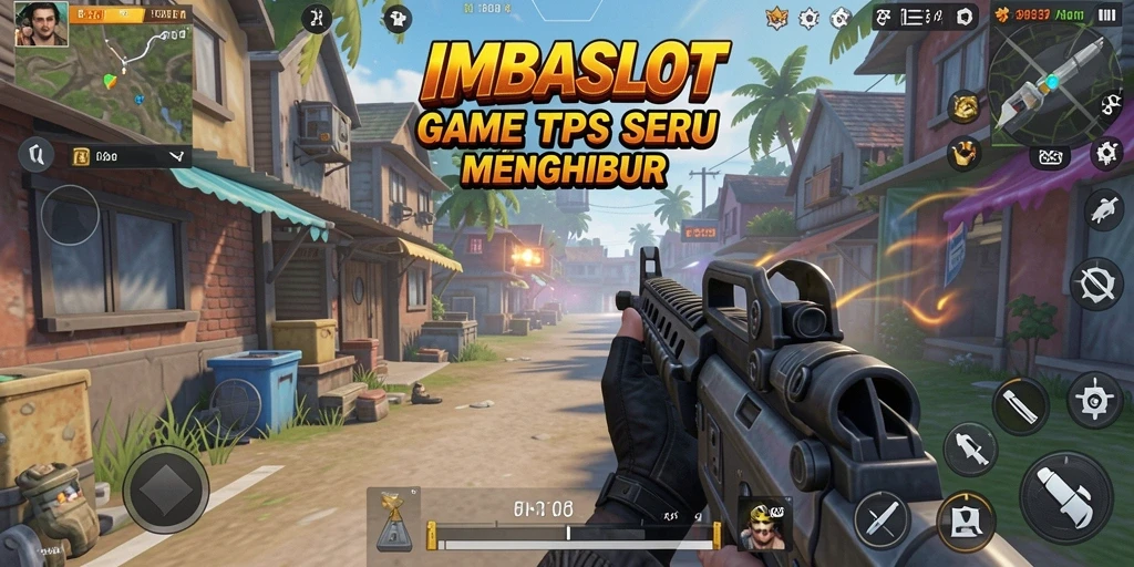 Screenshot utama IMBASLOT menampilkan intense gameplay TPS.
