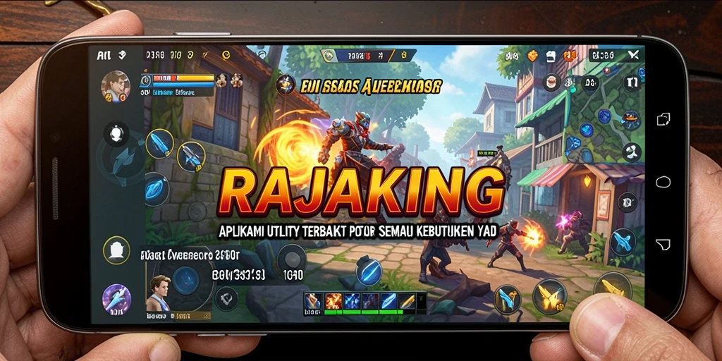 Screenshot utama RAJAKING menampilkan antarmuka aplikasi guna meningkatkan efisiensi pengguna.